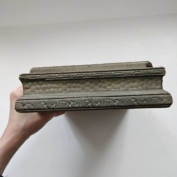 Vintage Jewelry Box Ornate Carved Wood Mirrored Vanity Keepsake Trinket - Picture 13 of 13